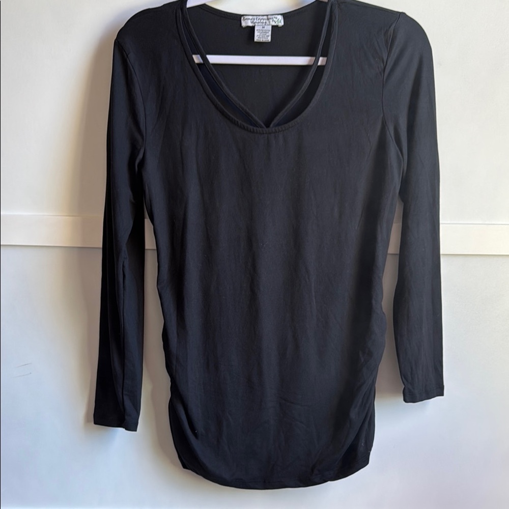 Black Long Sleeve Women's Top